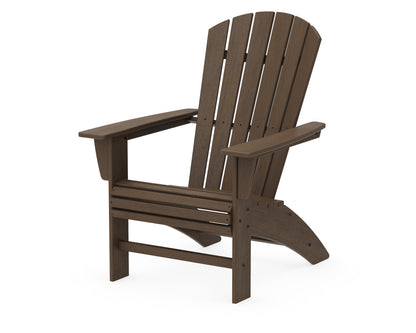 POLYWOOD Nautical Curveback Adirondack Chair in Kona