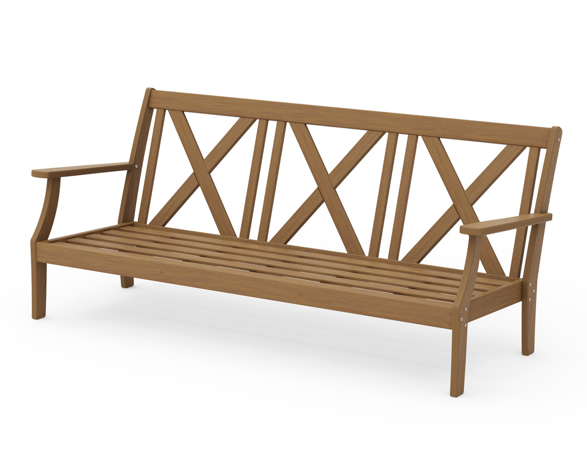 POLYWOOD Braxton Deep Seating Sofa Frame in Natural