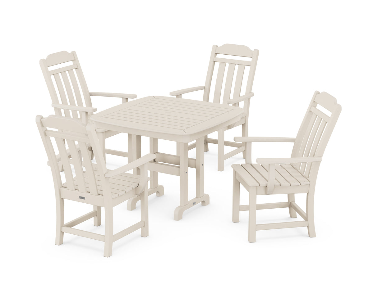 POLYWOOD Cottage 5-Piece Dining Set in Sand