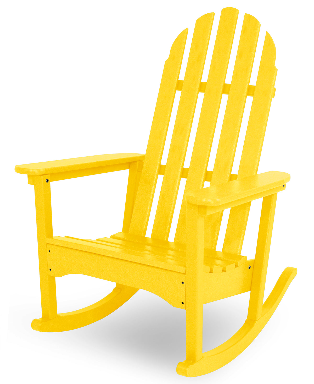 POLYWOOD Classic Adirondack Rocking Chair in Lemon