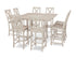 POLYWOOD Braxton 9-Piece Farmhouse Trestle Bar Set in Sand