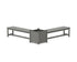 POLYWOOD 60" Nautical L-Shaped Planter Bench Set - Large in Slate Grey