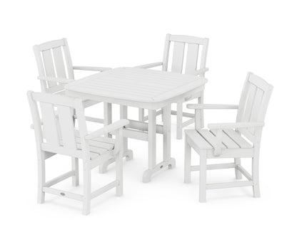 POLYWOOD Mission 5-Piece Dining Set in White