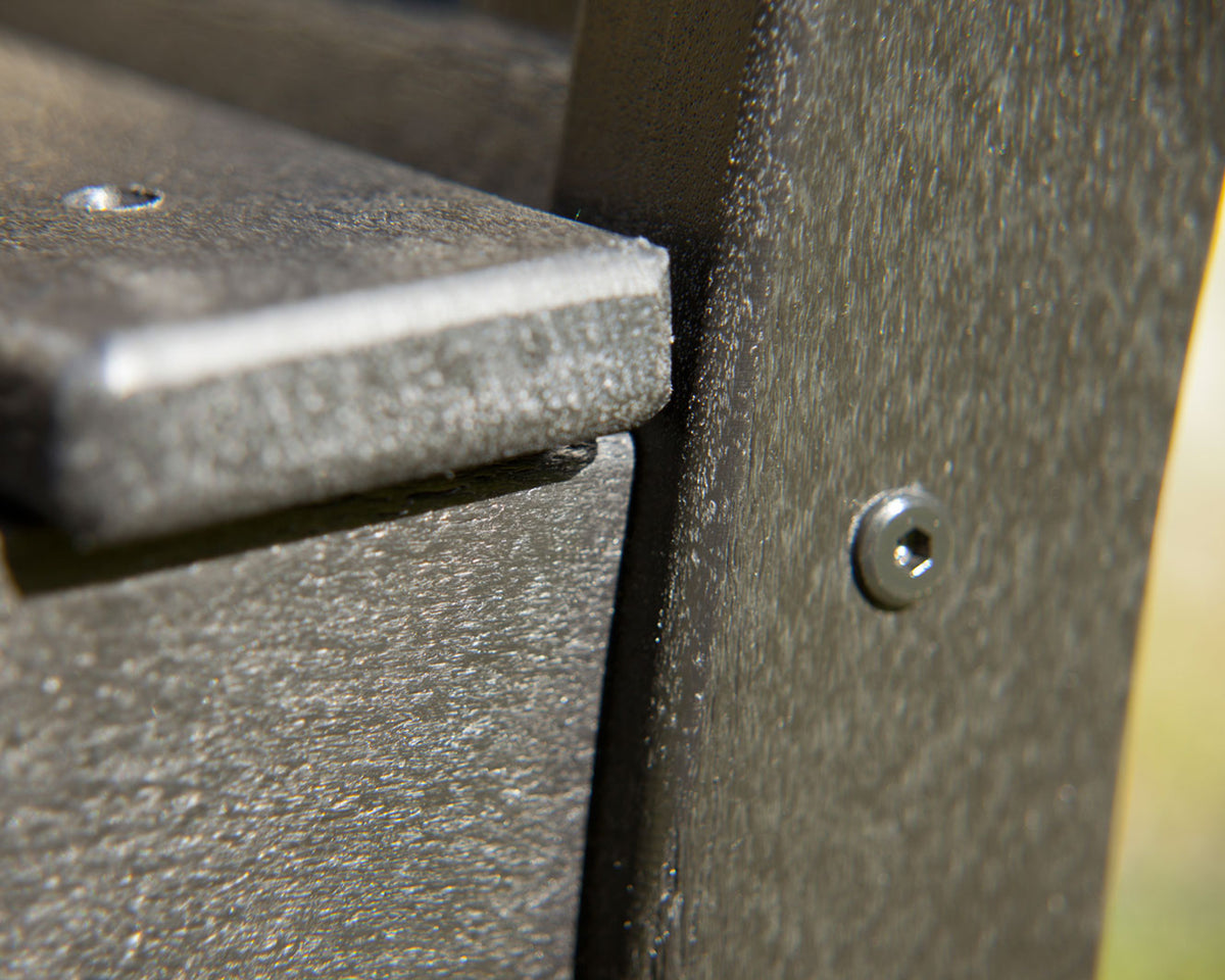 Second detail photo of the POLYWOOD Chippendale 48" Bench in Black