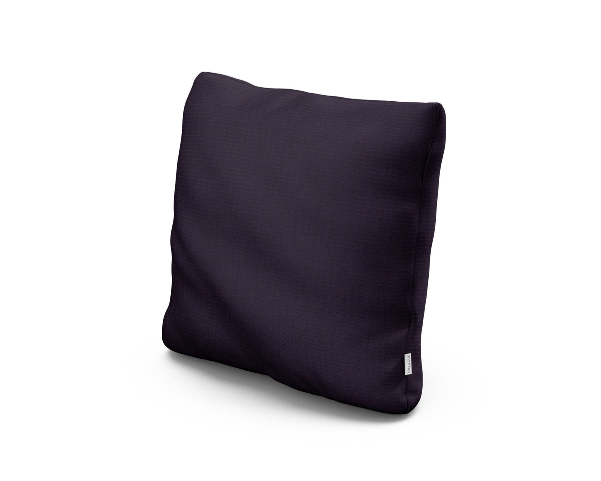 POLYWOOD 18" Outdoor Throw Pillow in Navy Linen