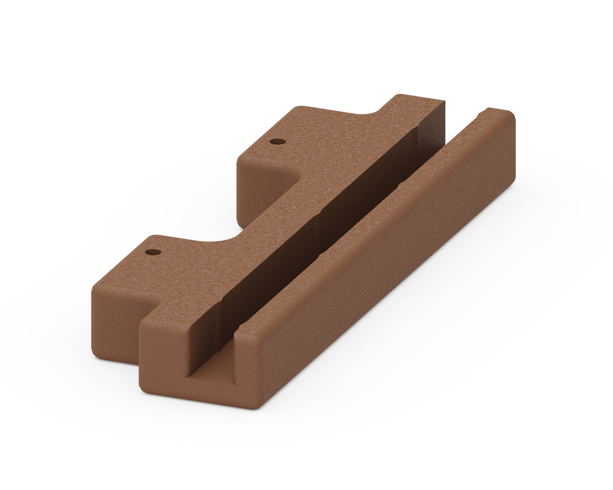 POLYWOOD Modular Planter Connection Block in Teak