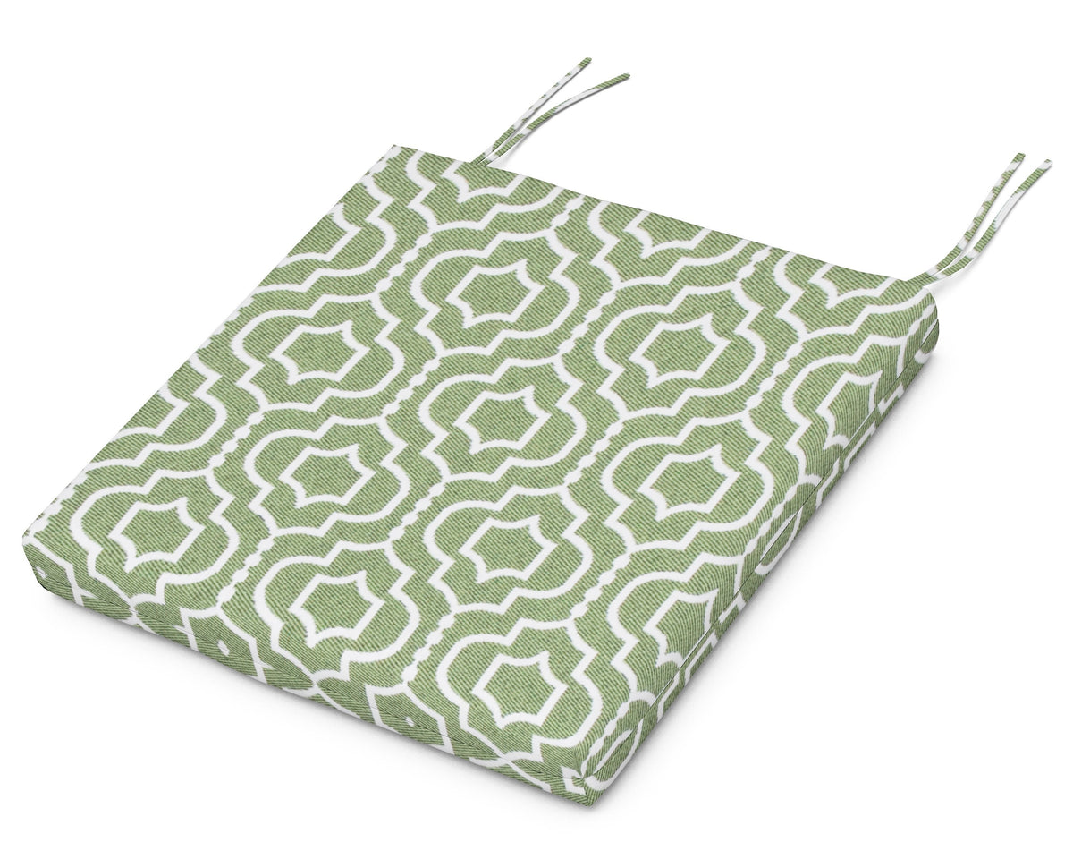POLYWOOD Acadia Dining Side Seat Pad in Tensil Moss