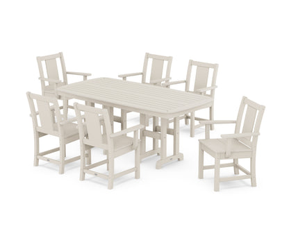 POLYWOOD Prairie Arm Chair 7-Piece Dining Set in Sand