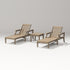 POLYWOOD Estate 3-Piece Chaise Lounge Set in Vintage Sahara