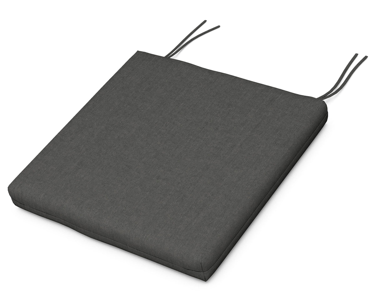 POLYWOOD Seat Cushion 17"D x 19"W x 2.5"H in Spectrum Carbon
