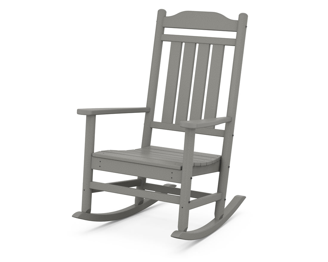 POLYWOOD Cottage Legacy Rocking Chair in Slate Grey