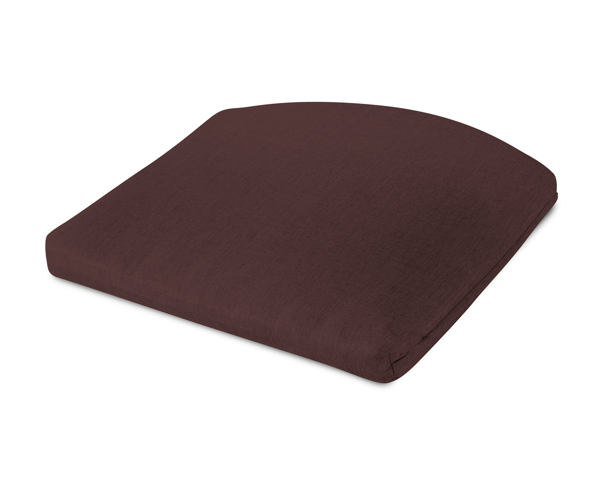 POLYWOOD Seat Cushion - 12.65"D x 15"W x 2.5"H in Cast Currant