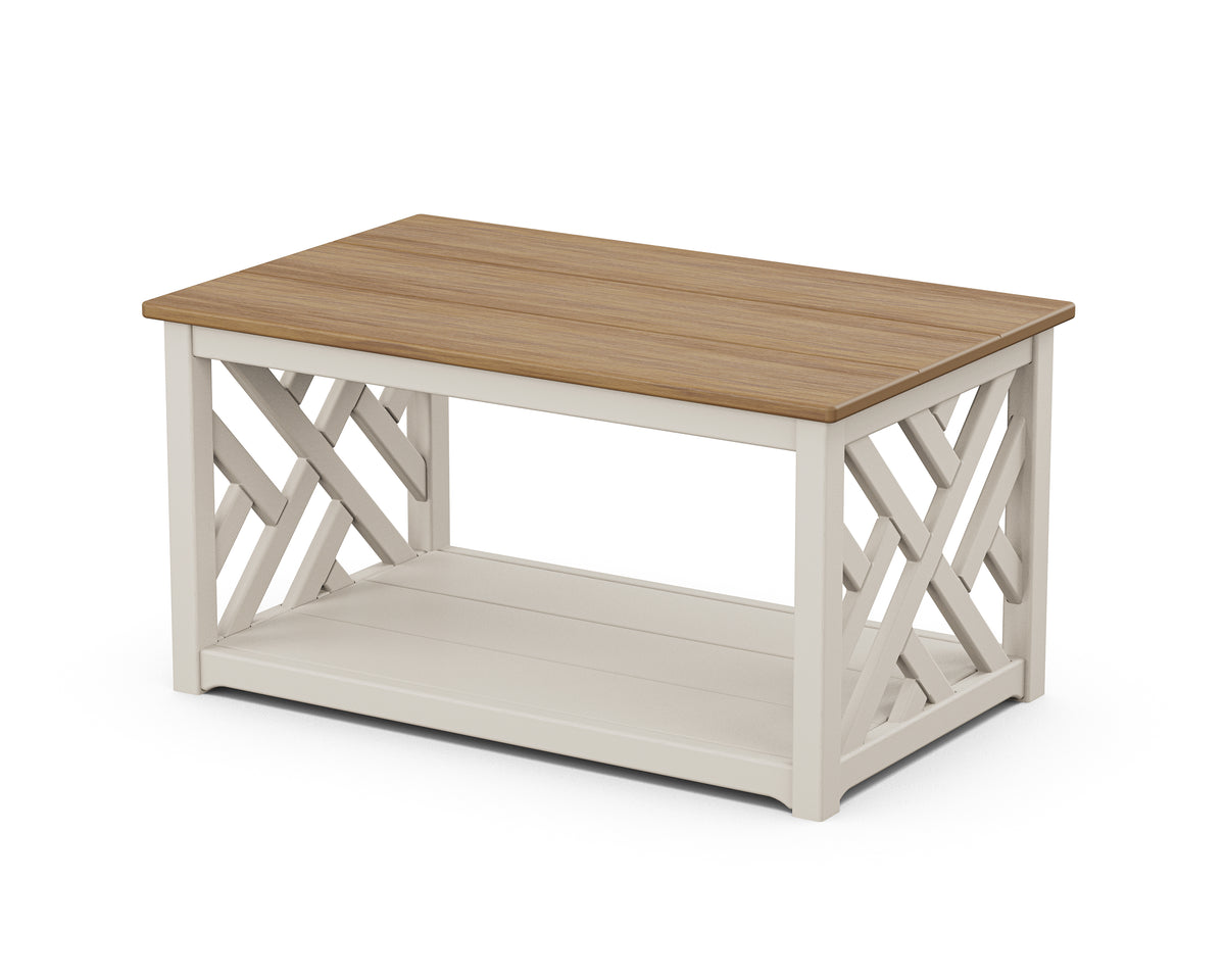 POLYWOOD Chippendale Coffee Table in Sand / Natural