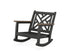 POLYWOOD Chippendale Deep Seating Rocking Chair Frame in Black / Kona