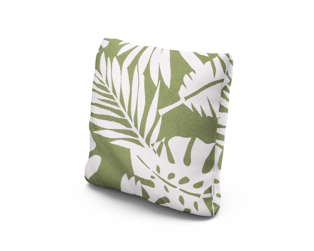 POLYWOOD 18" Outdoor Throw Pillow in Leaf Chive