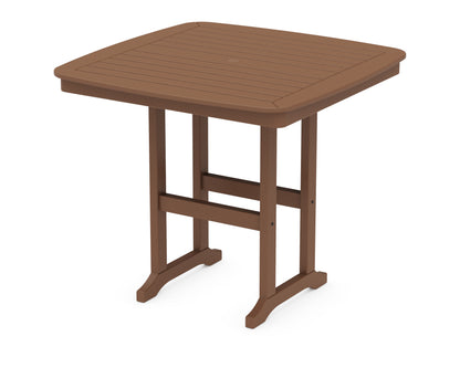 POLYWOOD Nautical 44" Counter Table in Teak