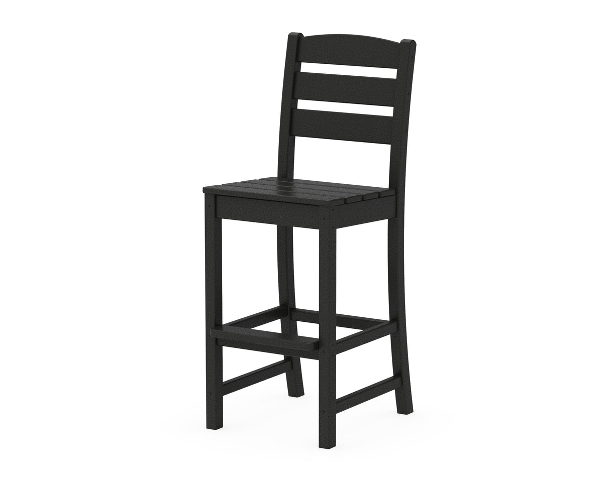 POLYWOOD Lakeside Bar Side Chair in Black