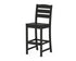 POLYWOOD Lakeside Bar Side Chair in Black