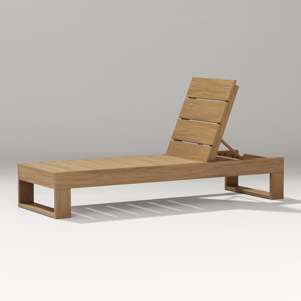 POLYWOOD Latitude Chaise Lounge in Natural