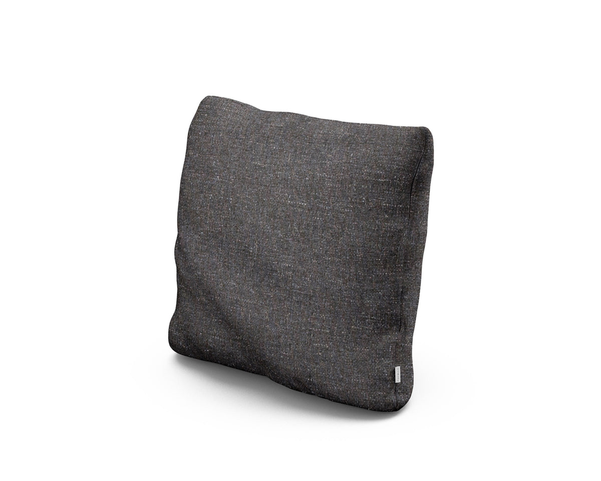 POLYWOOD 16" Outdoor Throw Pillow in Ash Charcoal