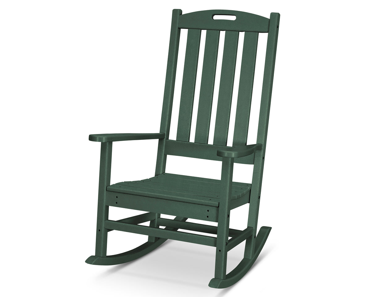 POLYWOOD Nautical Porch Rocking Chair in Green