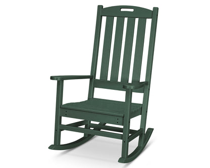 POLYWOOD Nautical Porch Rocking Chair in Green