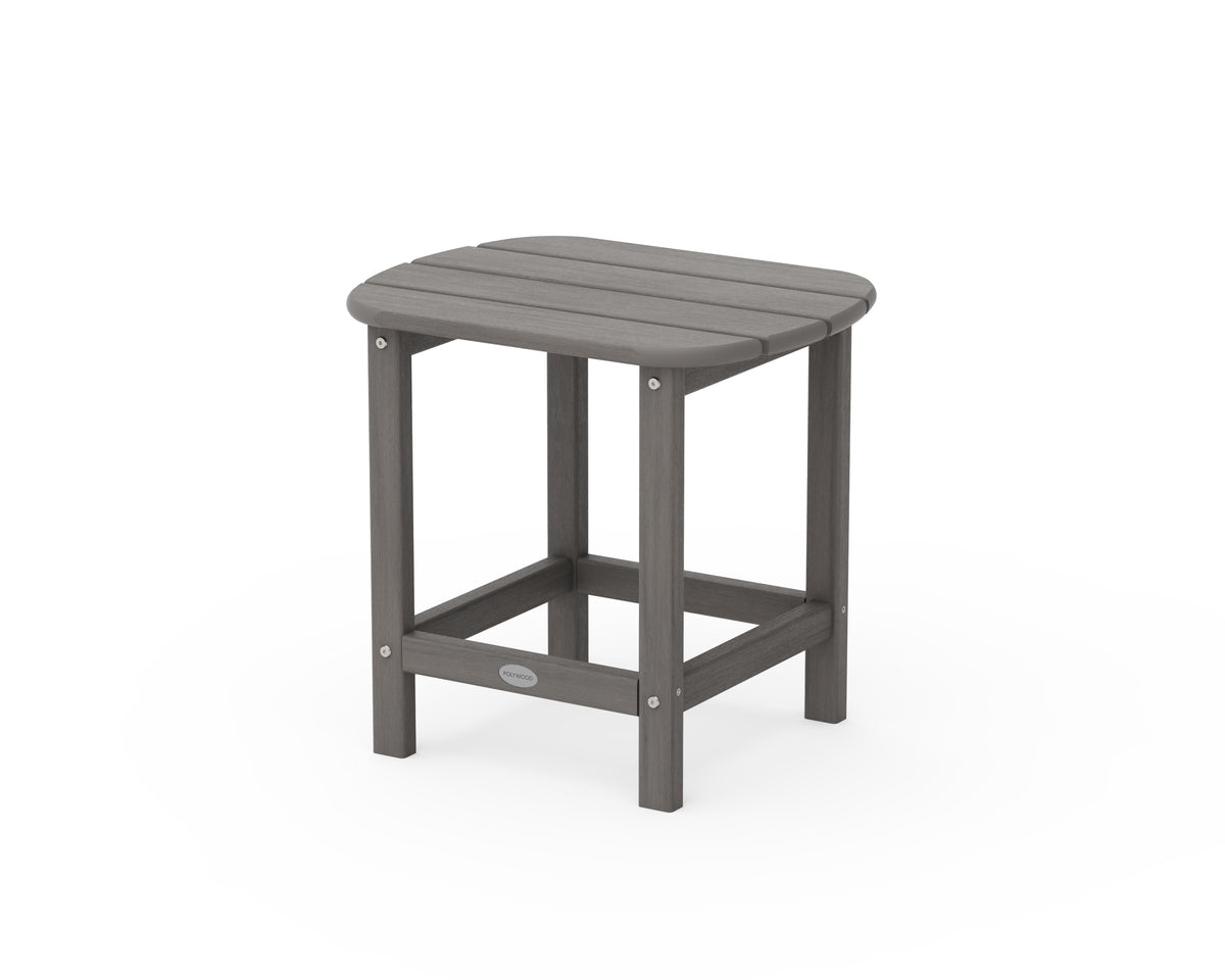 POLYWOOD South Beach 18" Side Table in Driftwood