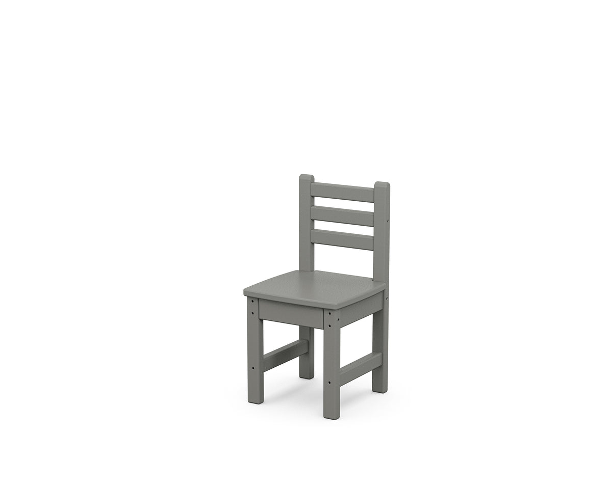 POLYWOOD Toddler Lakeside Dining Chair in Slate Grey