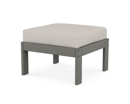 POLYWOOD Vineyard Modular Ottoman in Slate Grey / Cast Ash