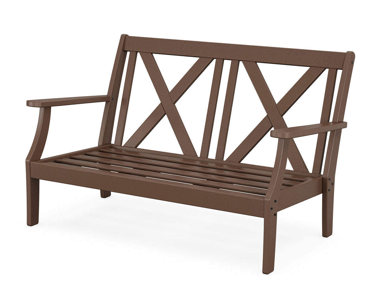POLYWOOD Braxton Deep Seating Loveseat Frame in Mahogany