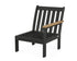 POLYWOOD Vineyard Modular Right Arm Chair Frame in Black / Natural
