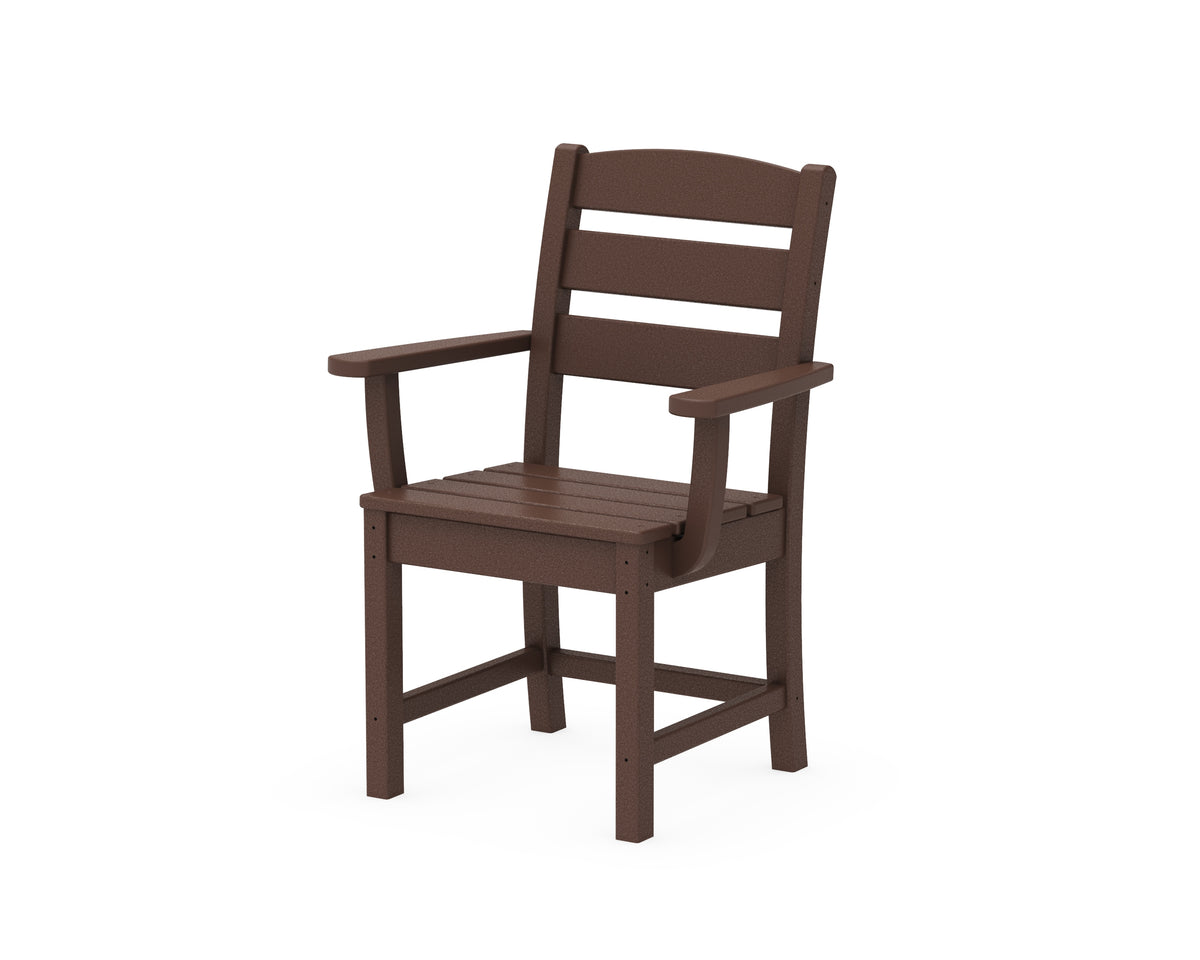 POLYWOOD Lakeside Dining Arm Chair in Mahogany