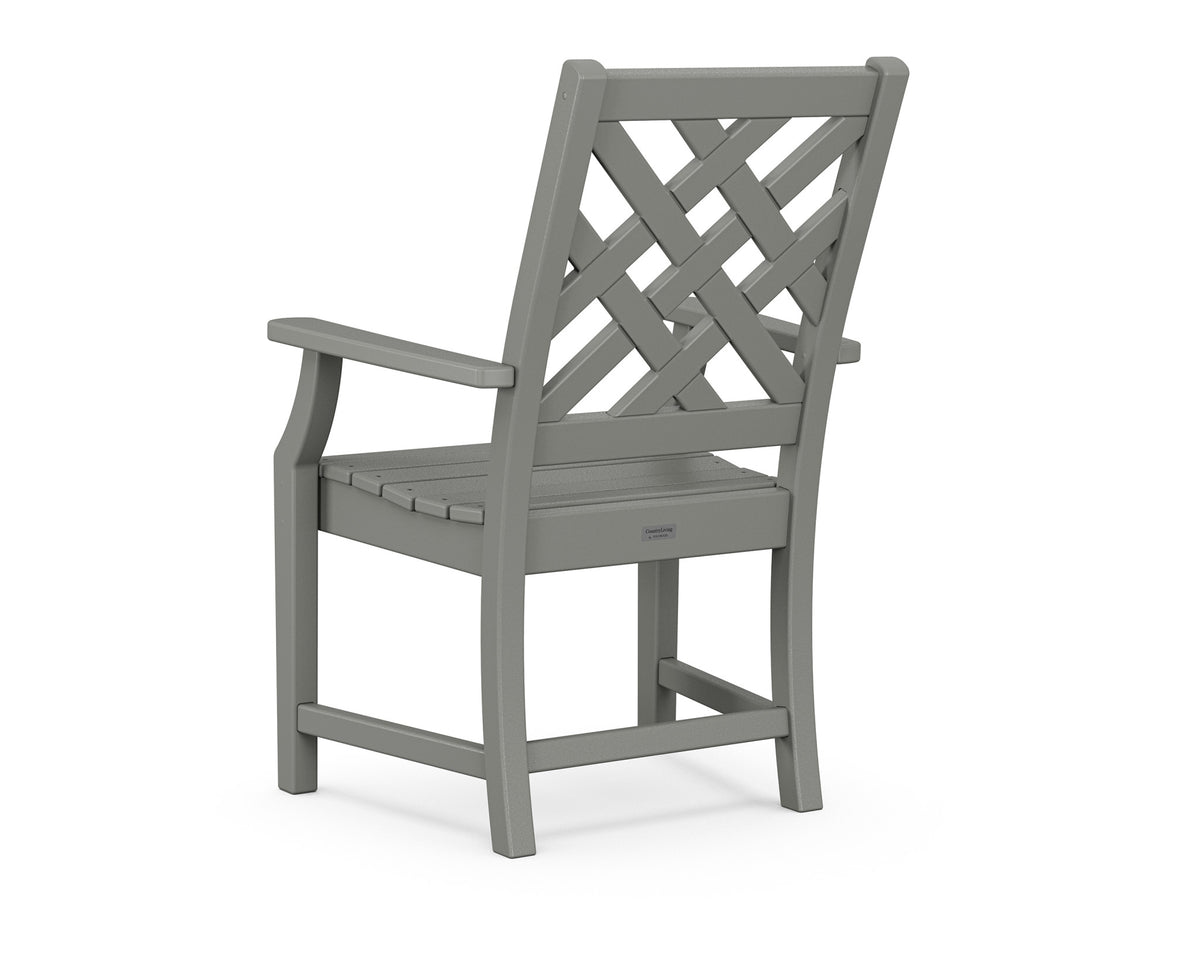 POLYWOOD Wovendale Dining Arm Chair angle view