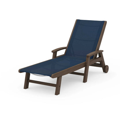POLYWOOD Coastal Chaise with Wheels
