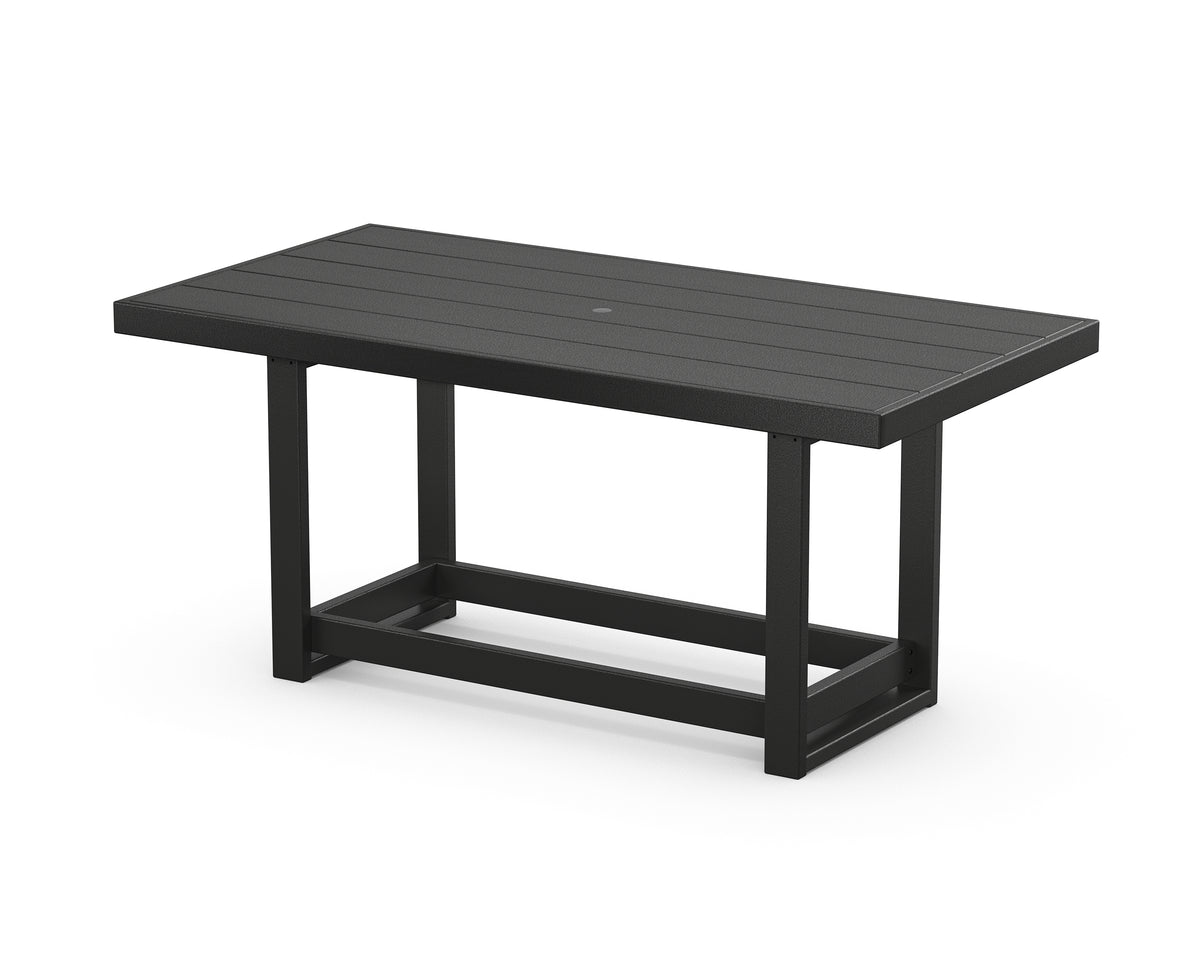POLYWOOD EDGE 40" x 78" Counter Table in Black