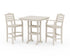 POLYWOOD Savannah 3-Piece Farmhouse Bar Set with Trestle Legs in Sand