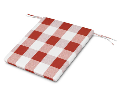 POLYWOOD AL100 Seat Pad in Buffalo Plaid Crimson