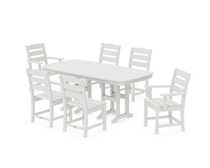 POLYWOOD Lakeside 7-Piece Dining Set in Vintage White