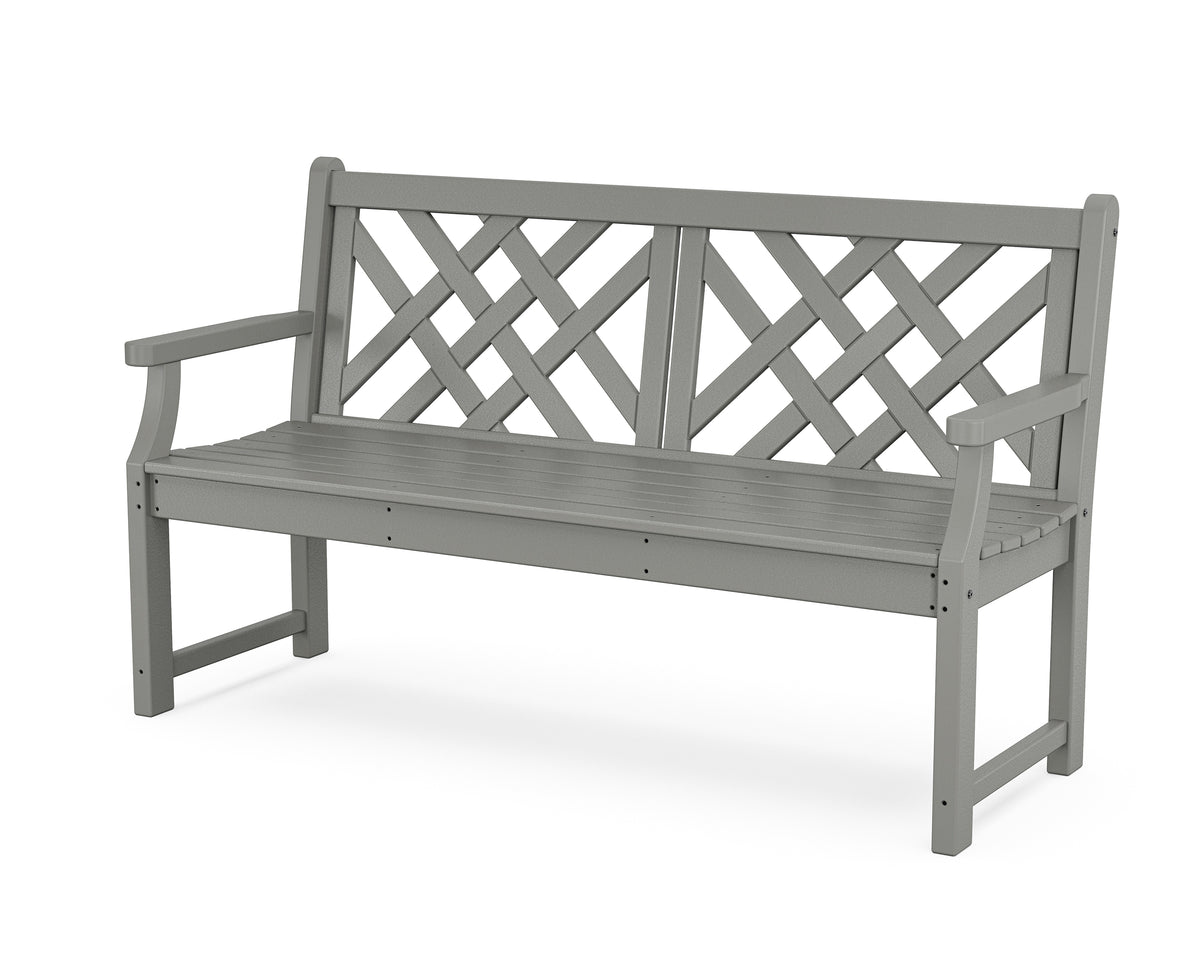 POLYWOOD Wovendale 60" Bench in Slate Grey