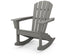 POLYWOOD Palm Coast Adirondack Rocking Chair in Slate Grey