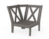 POLYWOOD Braxton Modular Corner Chair Frame in Driftwood