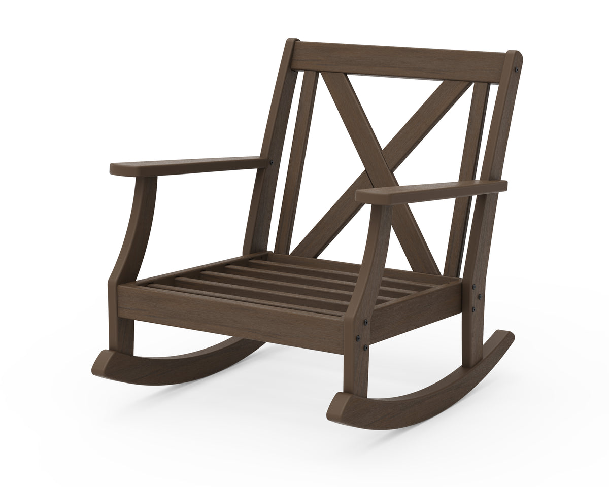 POLYWOOD Braxton Deep Seating Rocking Chair Frame in Kona