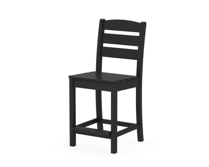 POLYWOOD Lakeside Counter Side Chair in Black