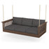 POLYWOOD Vineyard Daybed Swing in Mahogany / Ash Charcoal