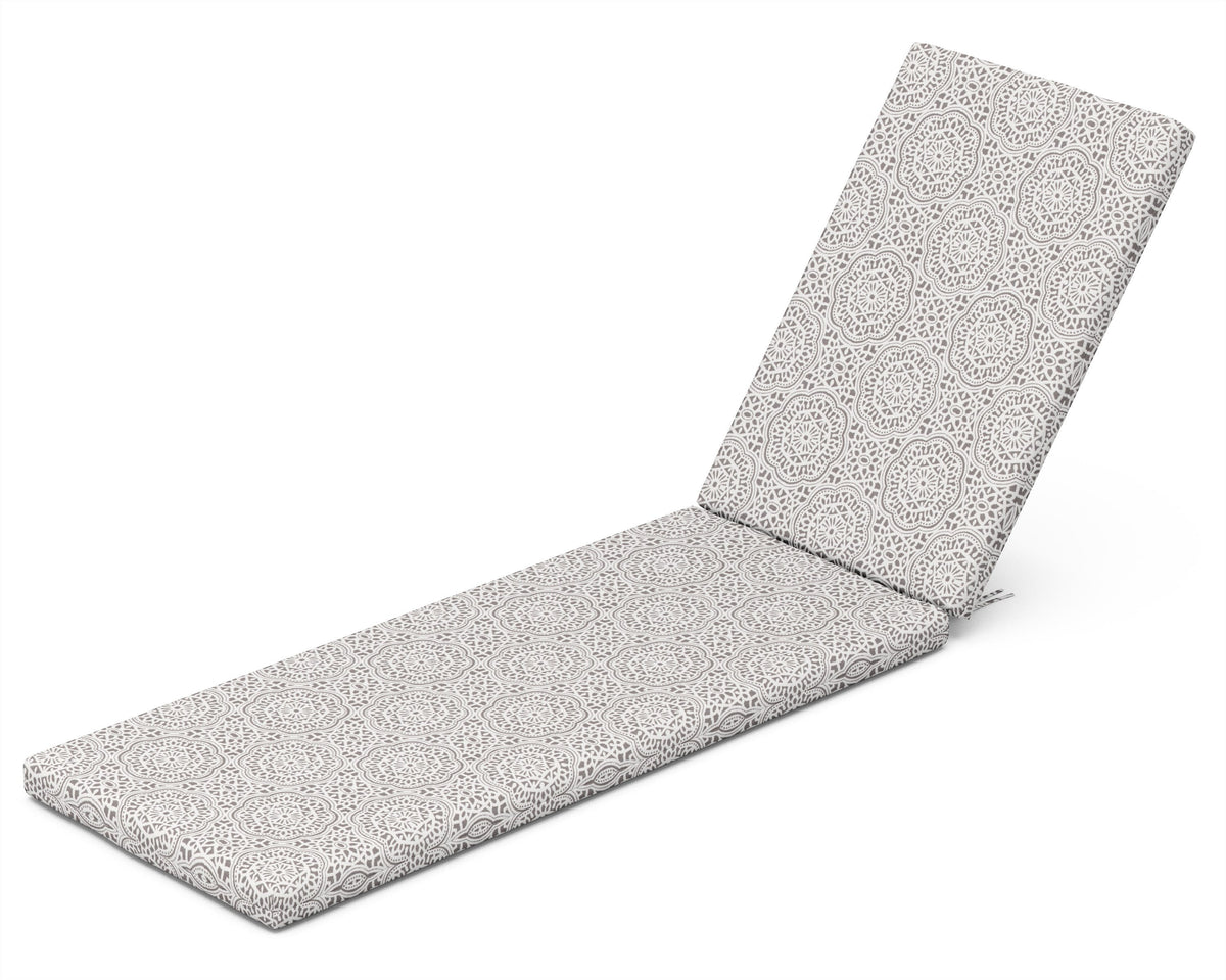 POLYWOOD Chaise Cushion in Gwyneth Pewter