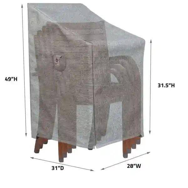 SHIELD OUTDOOR COVERS Chair Covers Chair Cover for Stacked Chairs &amp; Barstools