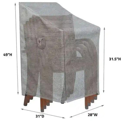 SHIELD OUTDOOR COVERS Chair Covers Chair Cover for Stacked Chairs &amp; Barstools
