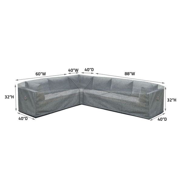 Cover for Sectional Love Seat, Right End Sitting (Left Facing) - Casual Furniture World