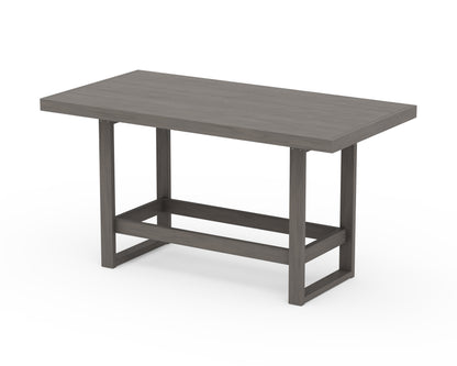 POLYWOOD EDGE 40" x 78" Bar Table in Driftwood