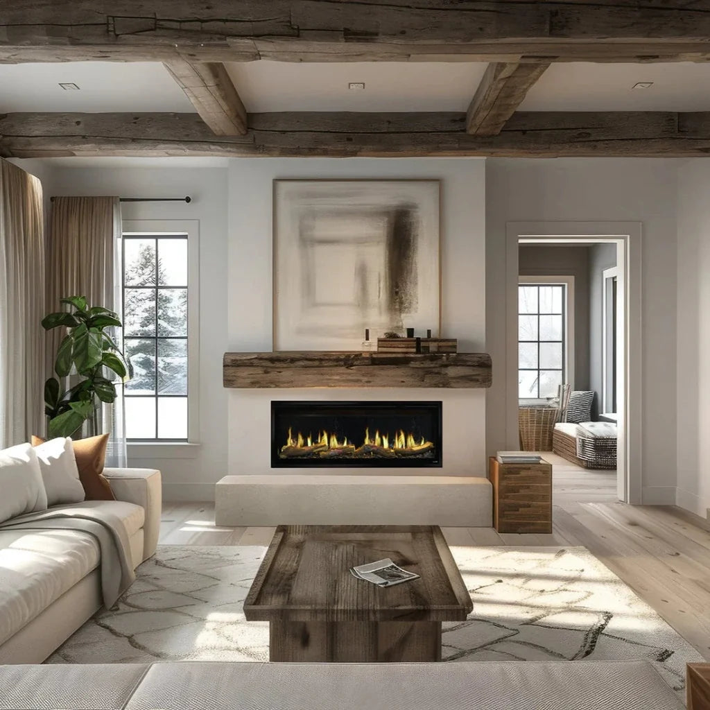 SimpliFire Allusion Edge Linear Built-In Virtual Electric Fireplace
